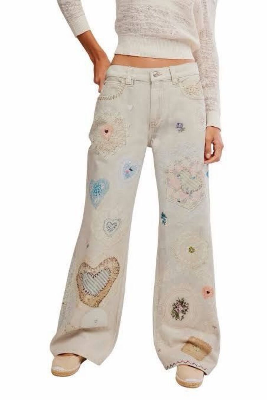 We The Free / Free People Tinsley Printed Jeans